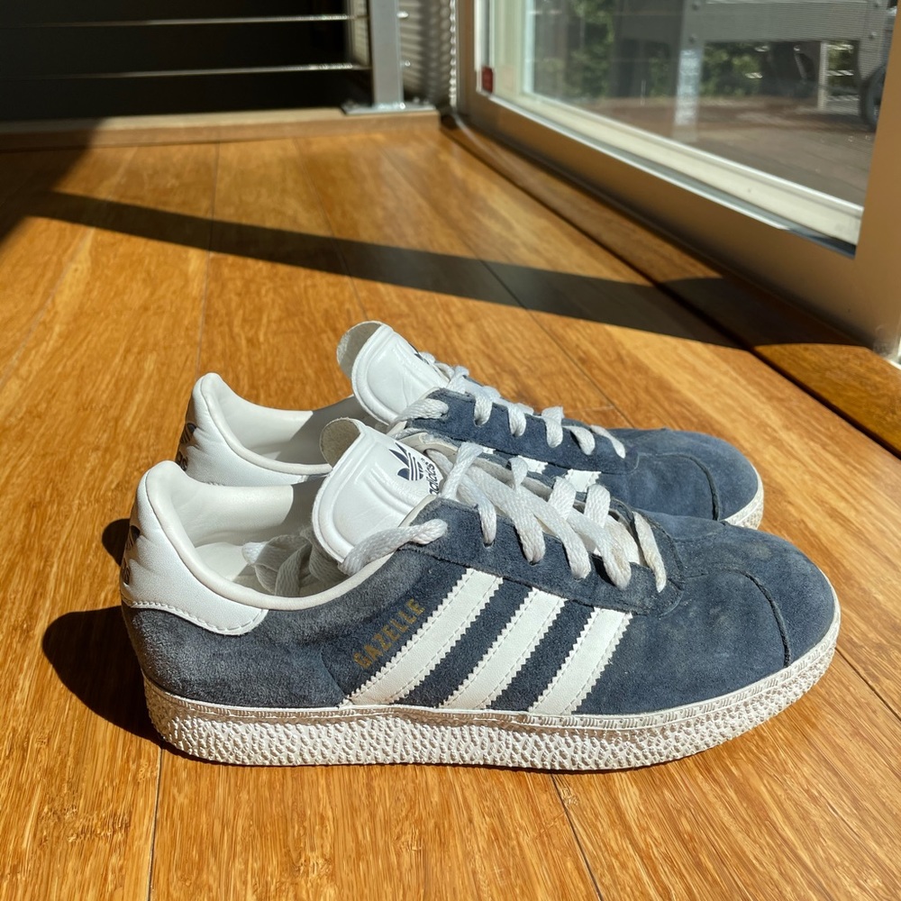 Blue Suede Adidas Gazelle